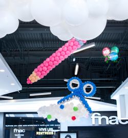 Suspensions Nuage, Crayons et Ciseaux