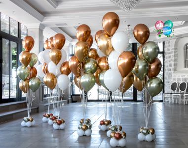 Bouquets  de ballons luxe au Château de Tresserve à Aix les bains pour un événement professionnel